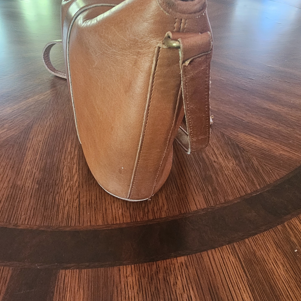 Coach Vintage Glove-Tanned Slouchy Brown Leather Crossbody Bag Made In USA - Picture 4 of 14